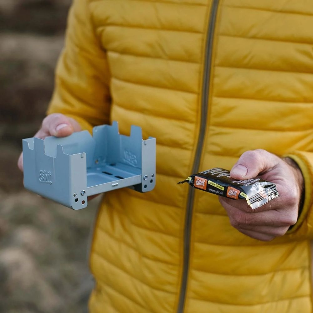 Esbit Pocket Stove M incl. 2x27g Solid Fuel Zilver 1ESB-002 227 00 branders online bestellen bij Kathmandu Outdoor & Travel