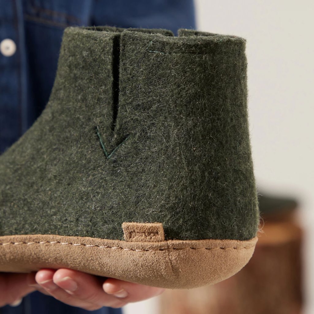 Glerups Boot Leather Forest G-09-Forest pantoffels en huissokken online bestellen bij Kathmandu Outdoor & Travel