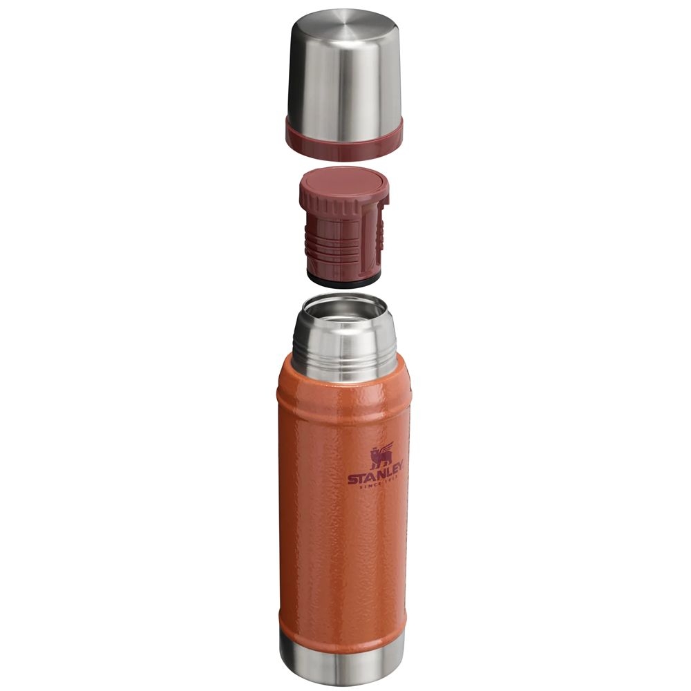 Stanley The Legendary Classic Bottle 0,75L Hammertone Clay 10-01612-065 drinkflessen en thermosflessen online bestellen bij Kathmandu Outdoor & Travel