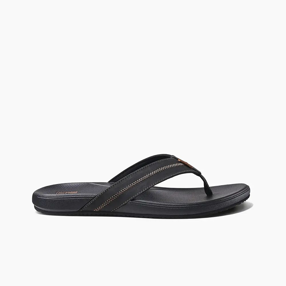 Reef Cushion Phantom 2.0 Leather Black/Coffee CJ4351-51 slippers online bestellen bij Kathmandu Outdoor & Travel