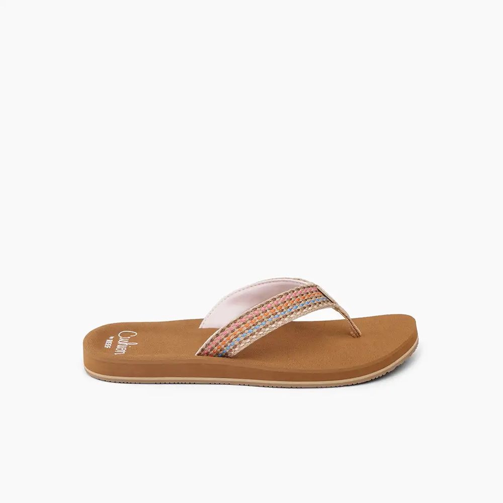 Reef Baja Elana Women's Brown/Pink CJ7336-51 slippers online bestellen bij Kathmandu Outdoor & Travel