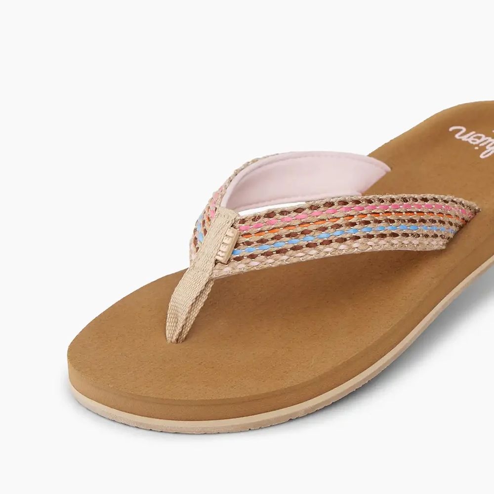 Reef Baja Elana Women's Brown/Pink CJ7336-51 slippers online bestellen bij Kathmandu Outdoor & Travel