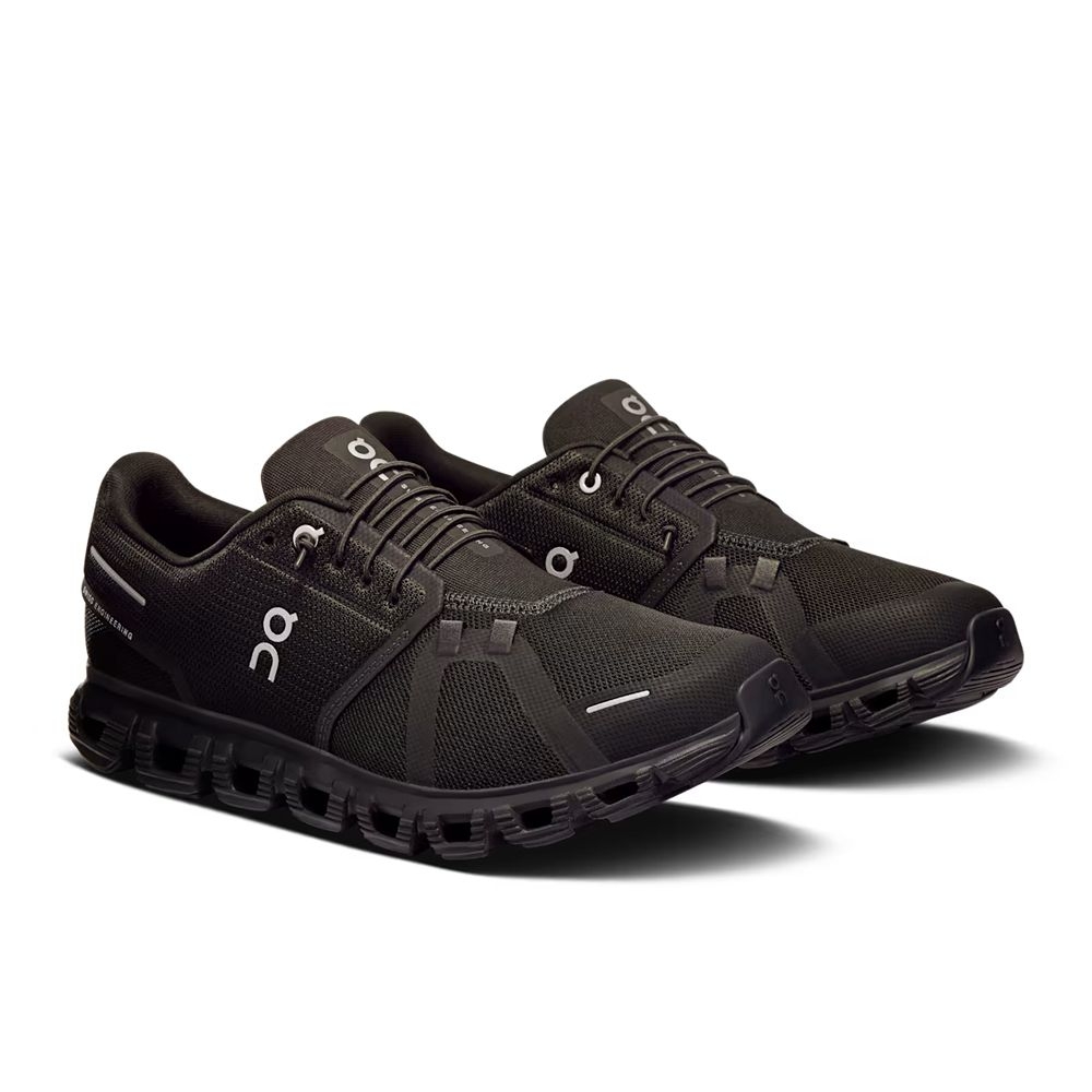 On-running Cloud 6 Black | Black 3MF10071043 wandelschoenen heren online bestellen bij Kathmandu Outdoor & Travel