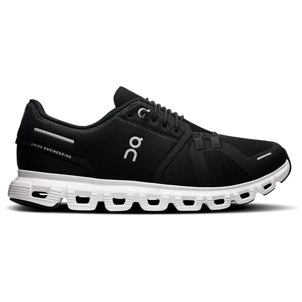 On-running Cloud 6 Women's Black | White 3WF10060299 wandelschoenen dames online bestellen bij Kathmandu Outdoor & Travel