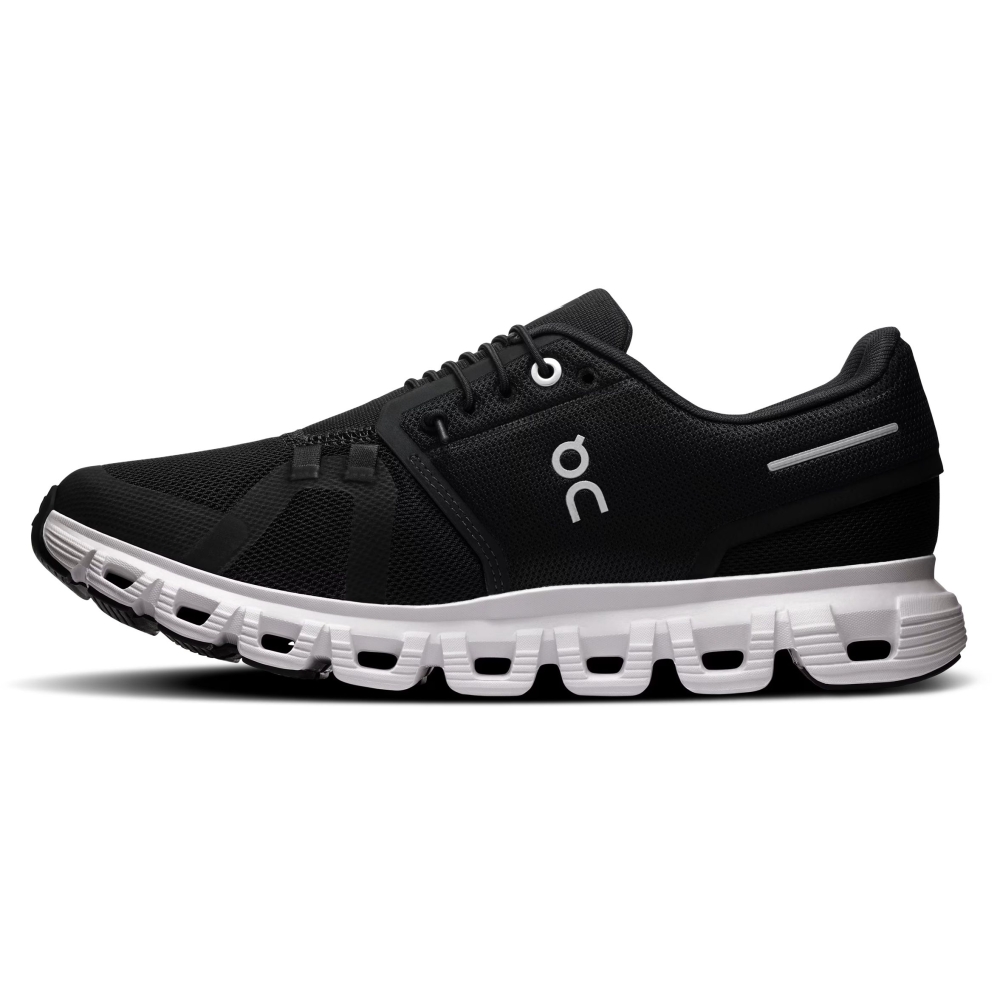 On-running Cloud 6 Women's Black | White 3WF10060299 wandelschoenen dames online bestellen bij Kathmandu Outdoor & Travel