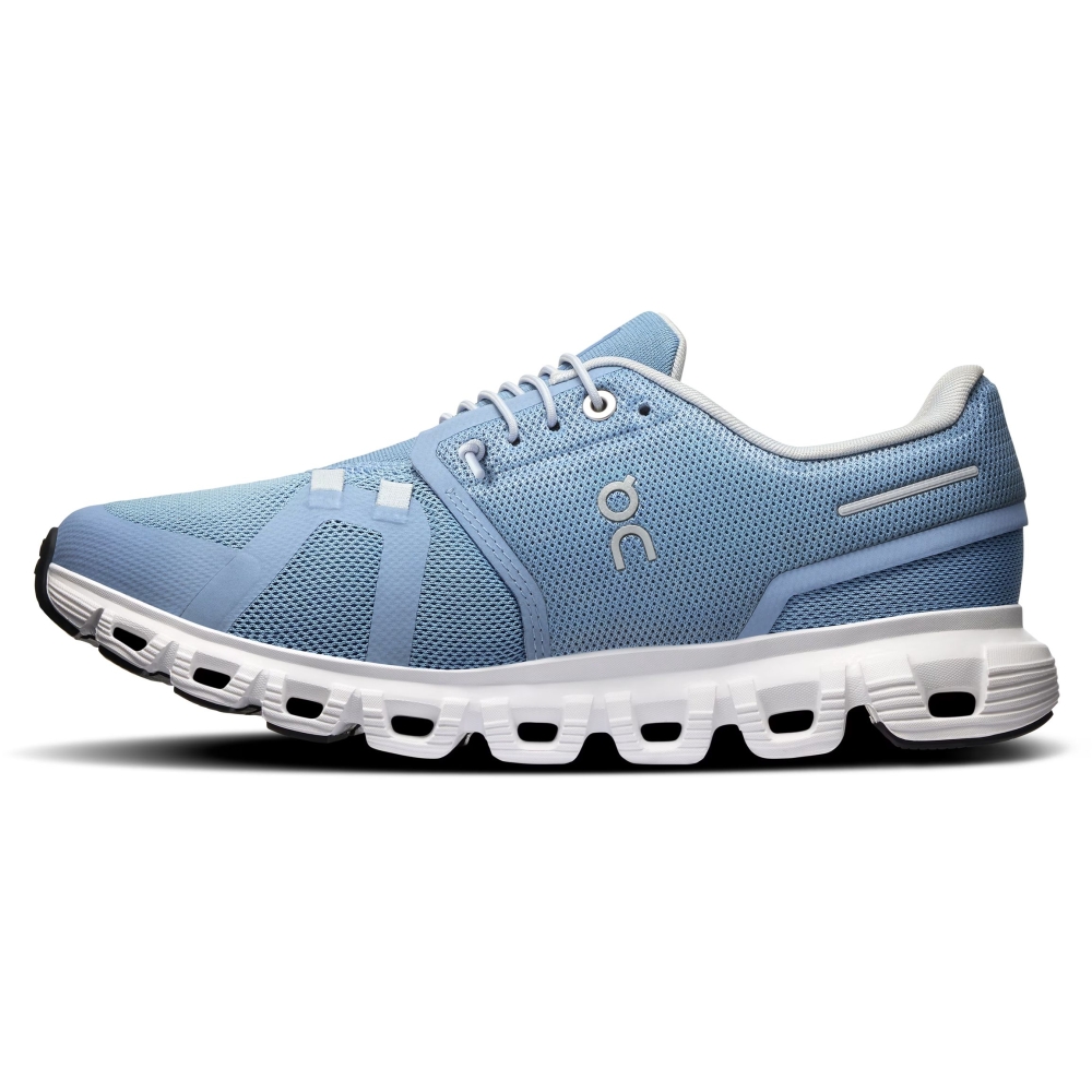 On-running Cloud 6 Women's Chambray | White 3WF10061508 wandelschoenen dames online bestellen bij Kathmandu Outdoor & Travel