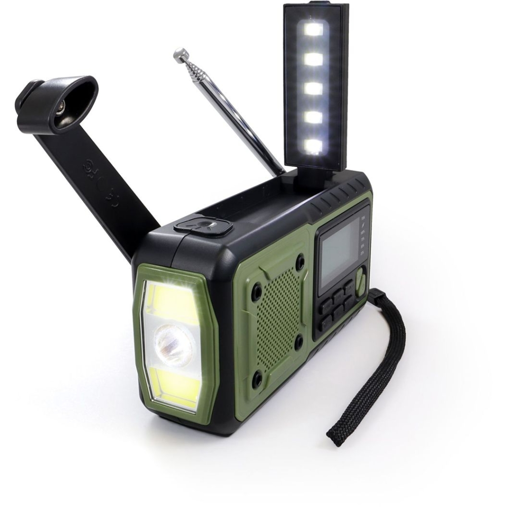 Origin Outdoor Crank Radio 'Multi' Green 180882 verlichting online bestellen bij Kathmandu Outdoor & Travel