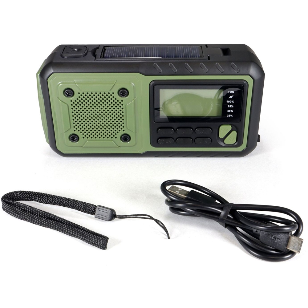 Origin Outdoor Crank Radio 'Multi' Green 180882 verlichting online bestellen bij Kathmandu Outdoor & Travel