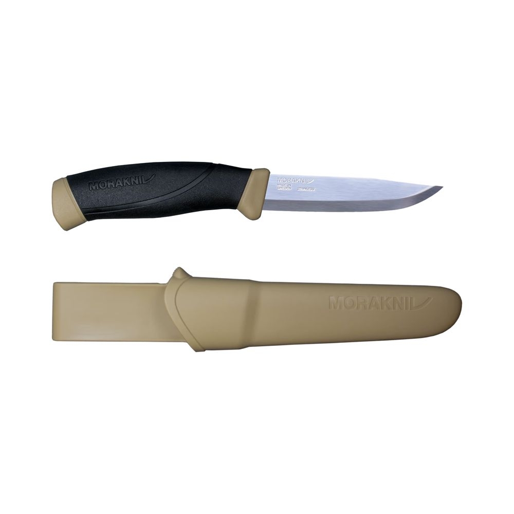 Morakniv Companion RVS Desert MO 14065-Desert messen & tools online bestellen bij Kathmandu Outdoor & Travel