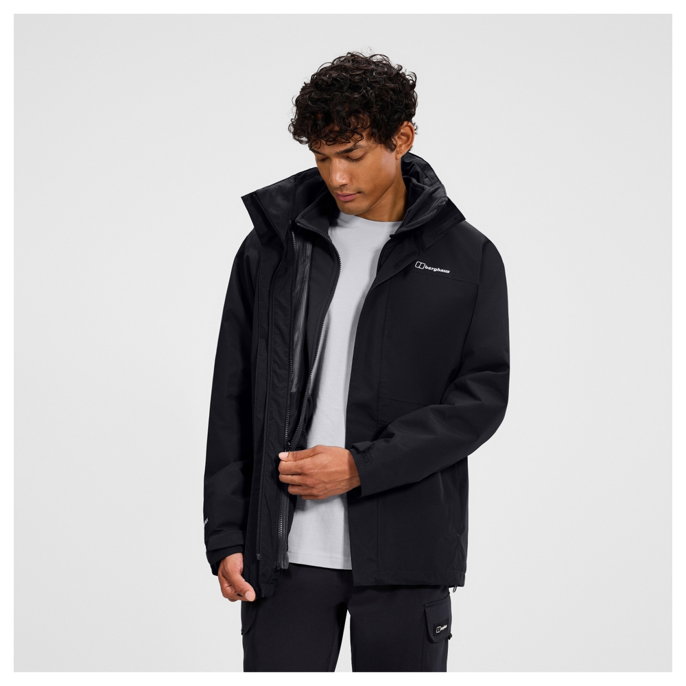 Berghaus Hillwalker 2.0 Gemini 3IN1 Jkt Jet Black/Cavern A002119-LL5 jassen online bestellen bij Kathmandu Outdoor & Travel