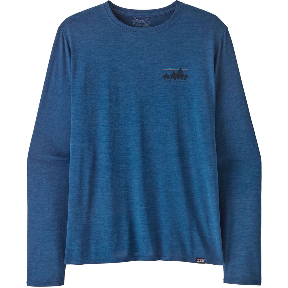 Patagonia L/S Cap Cool Daily Graphic Shirt '73 Skyline: Clement Blue X-Dy 45190-SCLX shirts en tops online bestellen bij Kathmandu Outdoor & Travel