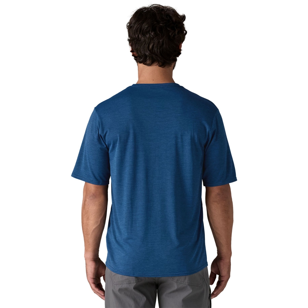 Patagonia Cap Cool Daily Graphic Shirt '73 Text Logo: Clement Blue X- 45235-TCLX shirts en tops online bestellen bij Kathmandu Outdoor & Travel