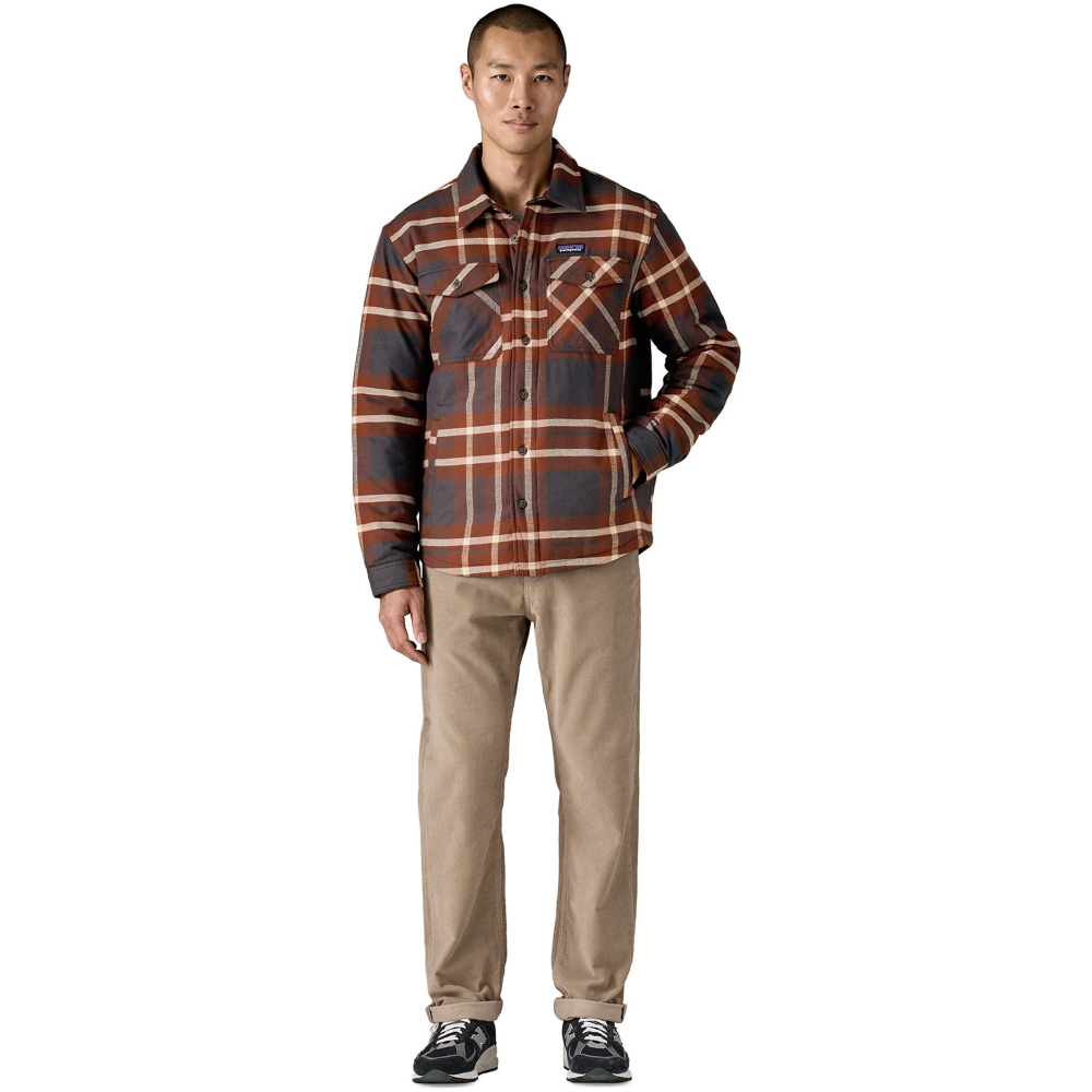 Patagonia LW Insulated Fjord Flannel Shirt Ashore: Ink Black 20386-AIBL shirts en tops online bestellen bij Kathmandu Outdoor & Travel