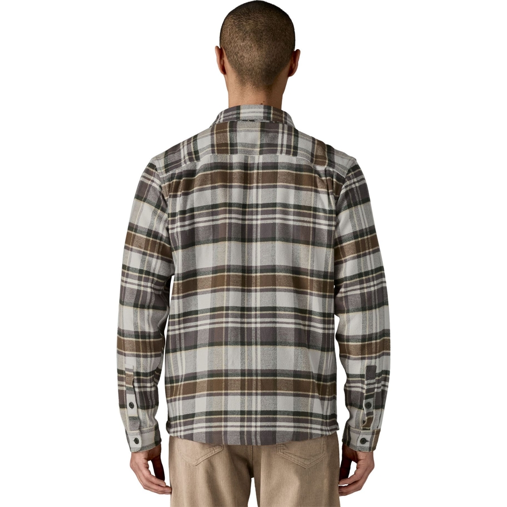 Patagonia Fjord Flannel Shirt Blizzard: Salt Grey 42401-BZGY shirts en tops online bestellen bij Kathmandu Outdoor & Travel