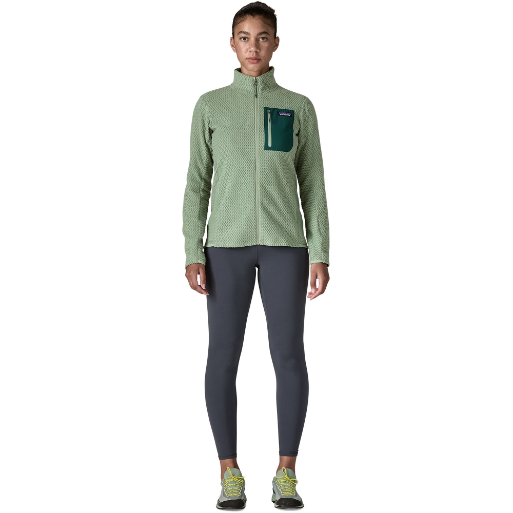 Patagonia R1 Air Jkt Women's Ellwood Green 40280-ELGR fleeces en truien online bestellen bij Kathmandu Outdoor & Travel