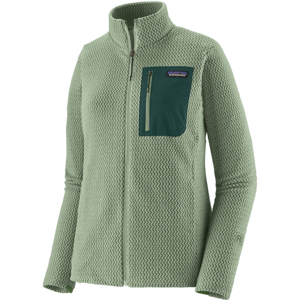 Patagonia R1 Air Jkt Women's Ellwood Green 40280-ELGR fleeces en truien online bestellen bij Kathmandu Outdoor & Travel