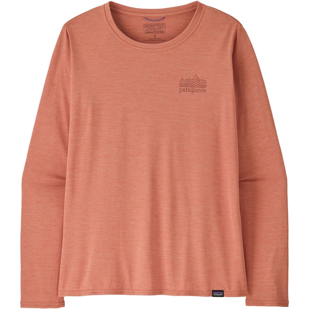 Patagonia L/S Cap Cool Daily Graphic Shirt Women's Strataspire: Moment Pink X-Dye 45205-SMTX shirts en tops online bestellen bij Kathmandu Outdoor & Travel