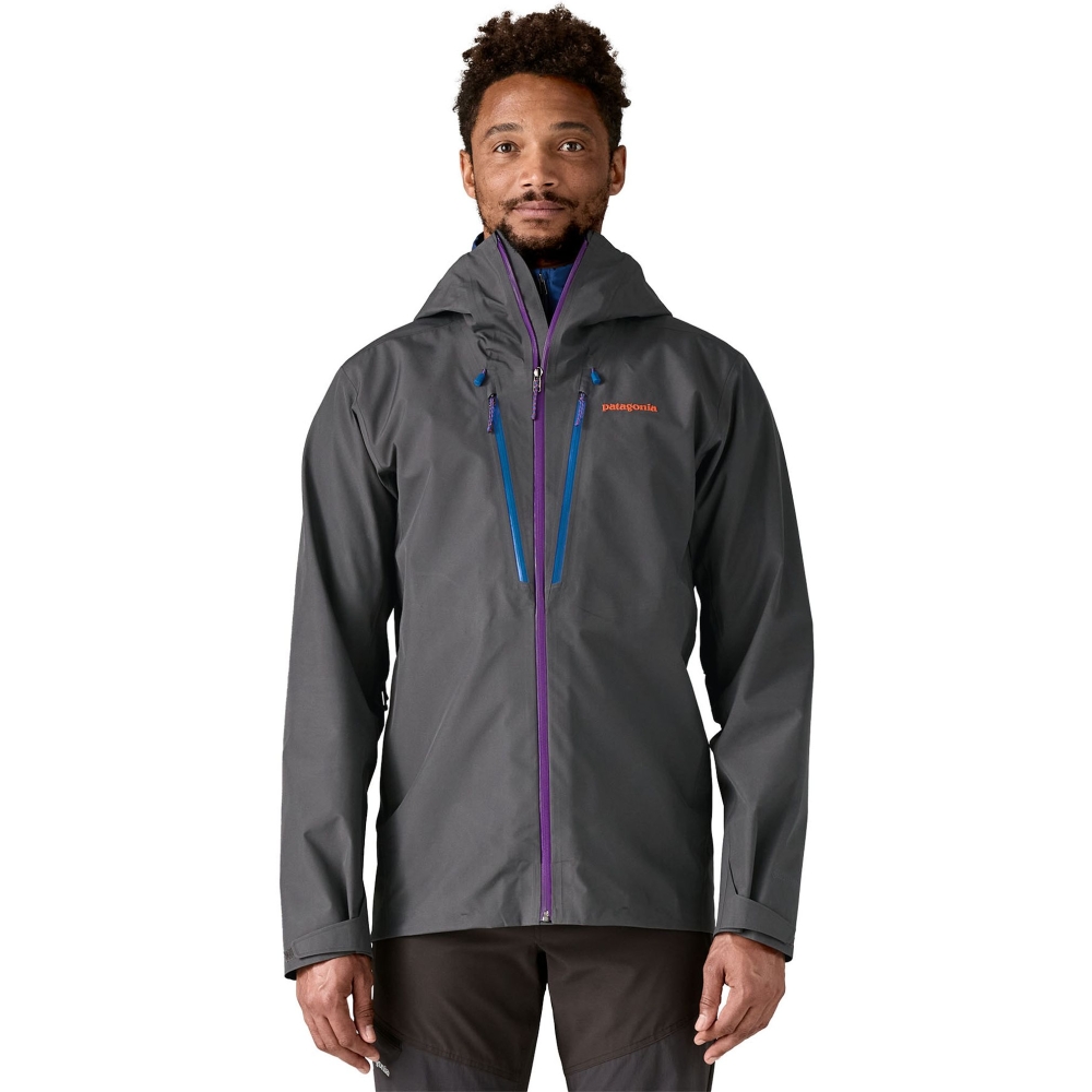 Patagonia Triolet Jkt Forge Grey w/P6 Blue 83403-FGYP jassen online bestellen bij Kathmandu Outdoor & Travel