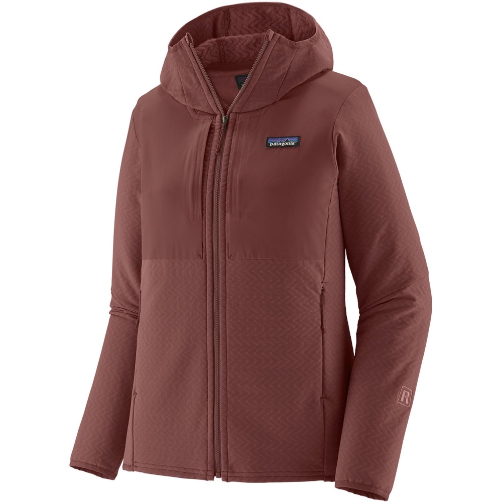 Patagonia R2 CrossStrata Hoody Women's Dark Ruby 85485-DAK fleeces en truien online bestellen bij Kathmandu Outdoor & Travel