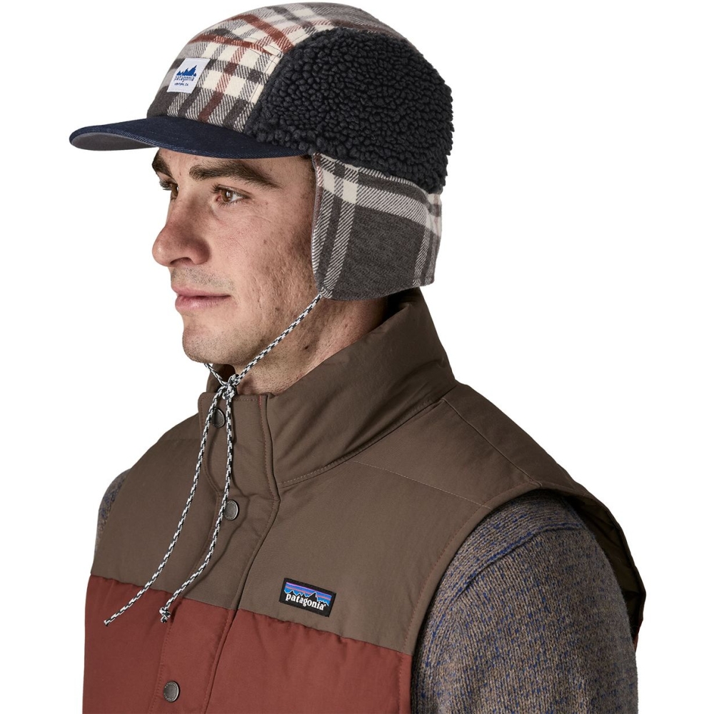 Patagonia Range Earflap Cap Catch: Ink Black 33530-CINB kleding accessoires online bestellen bij Kathmandu Outdoor & Travel
