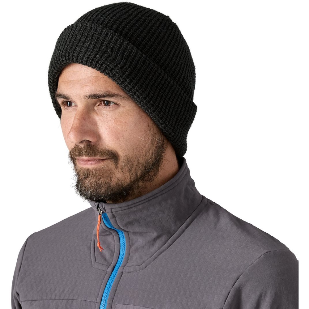 Patagonia Snowdrifter Beanie Black 33385-BLK kleding accessoires online bestellen bij Kathmandu Outdoor & Travel