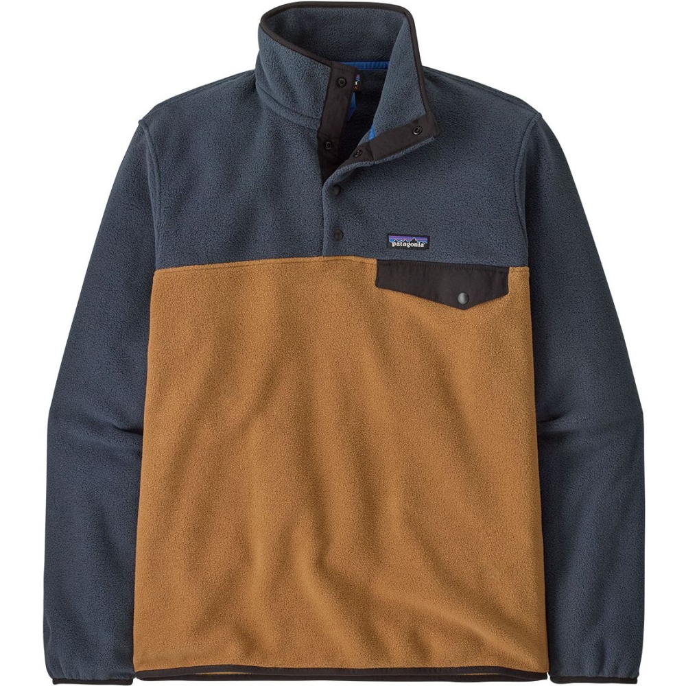 Patagonia LW Synch Snap-T P/O Deer Brown 25551-DRBN fleeces en truien online bestellen bij Kathmandu Outdoor & Travel