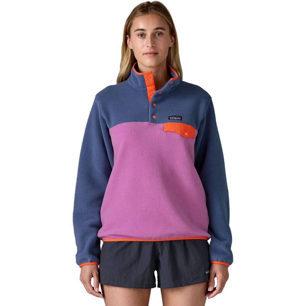 Patagonia LW Synch Snap-T P/O Women's Brisk Purple 25455-BKPL fleeces en truien online bestellen bij Kathmandu Outdoor & Travel