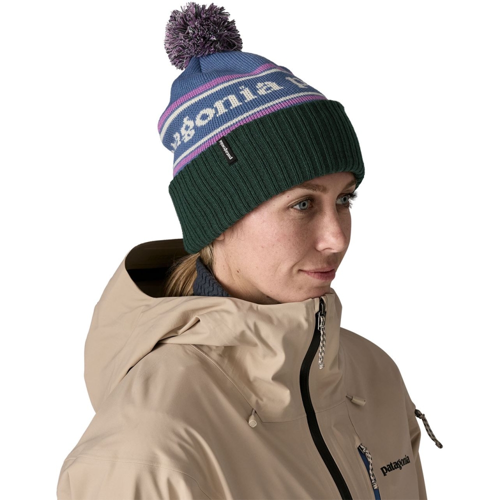 Patagonia Powder Town Beanie Park Stripe: Barnacle Blue 29187-PKSB kleding accessoires online bestellen bij Kathmandu Outdoor & Travel