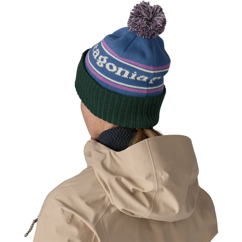 Patagonia Powder Town Beanie Park Stripe: Barnacle Blue 29187-PKSB kleding accessoires online bestellen bij Kathmandu Outdoor & Travel