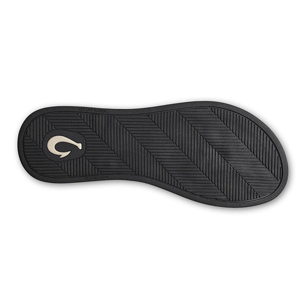 Olukai Uiki Bright White/Lava Rock 20537-WBLR slippers online bestellen bij Kathmandu Outdoor & Travel