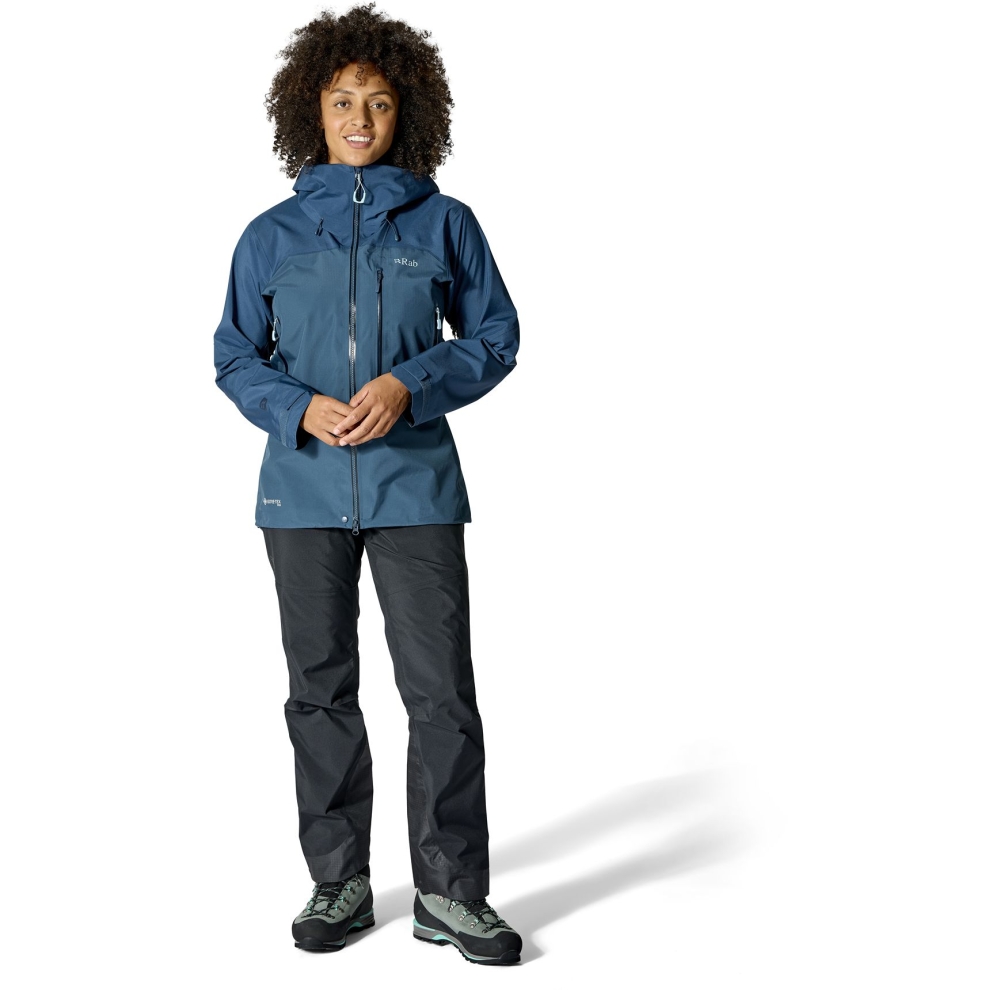 Rab Latok Mountain GTX Jacket Women's Tempest Blue QWI-43-TMB jassen online bestellen bij Kathmandu Outdoor & Travel