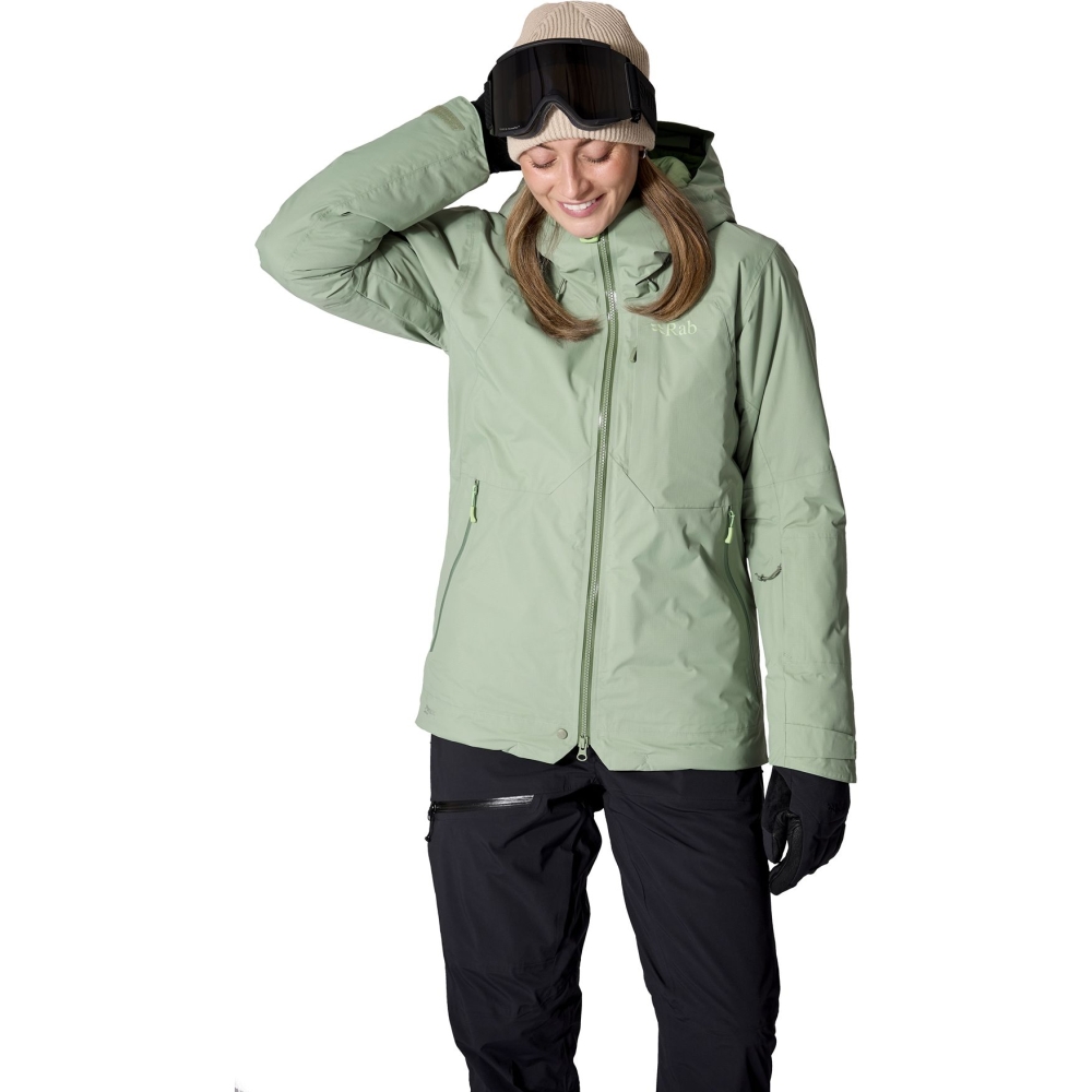 Rab Optical Down Jacket Women's Dark Fig Green QWI-64-DFG jassen online bestellen bij Kathmandu Outdoor & Travel