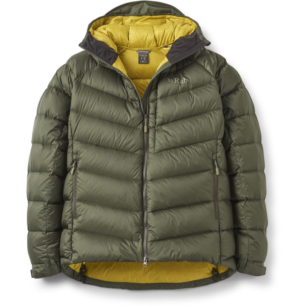 Rab Glaceon Pro Jacket Army QDE-68-ARM jassen online bestellen bij Kathmandu Outdoor & Travel