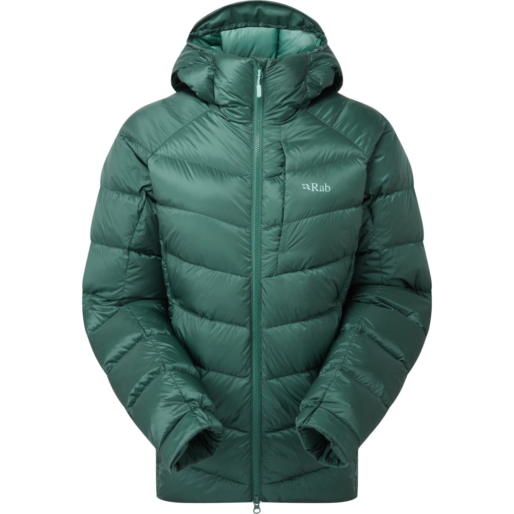 Rab Glaceon Pro Jacket Women's Green Slate QDE-69-GNS jassen online bestellen bij Kathmandu Outdoor & Travel