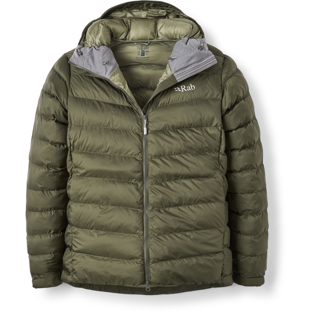Rab Nebula Pro Jacket Army QIP-23-ARM jassen online bestellen bij Kathmandu Outdoor & Travel