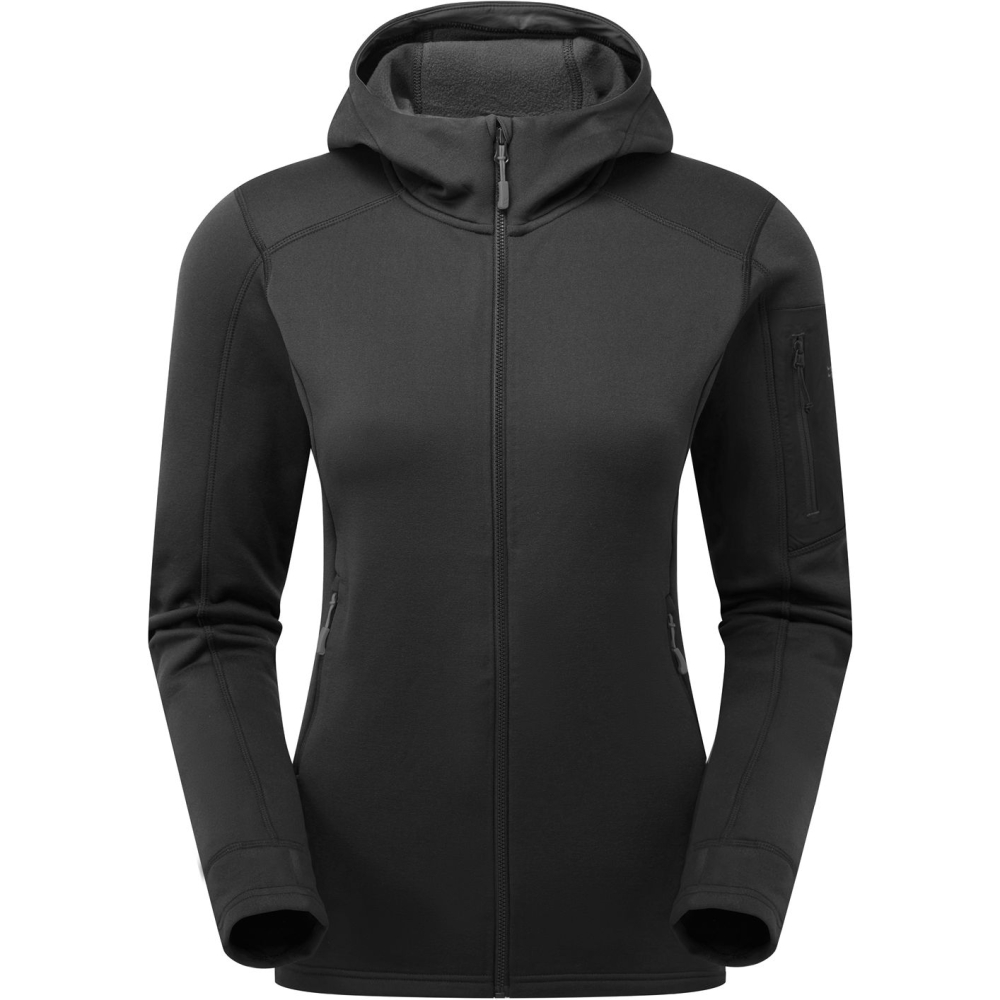 Rab Modulus Hoody Women's Black QFG-16-BLK fleeces en truien online bestellen bij Kathmandu Outdoor & Travel