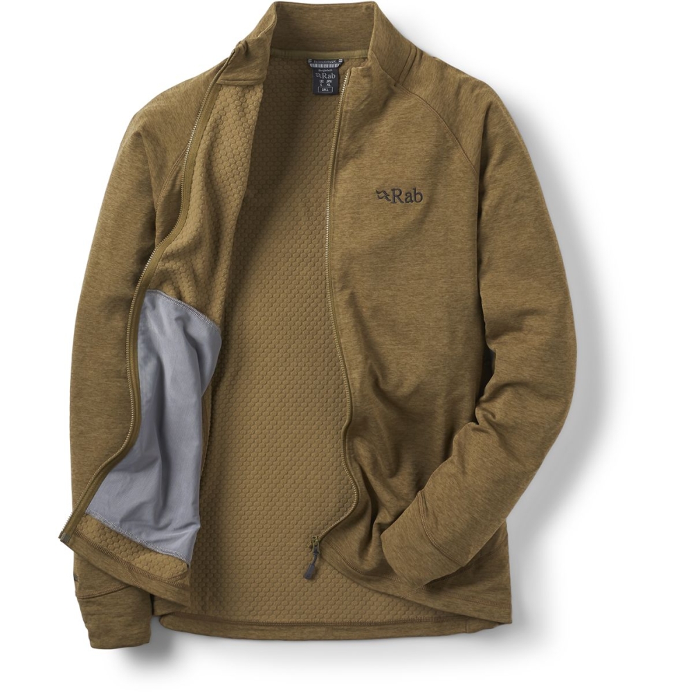 Rab Nexus Jacket Oak QFF-72-OAK fleeces en truien online bestellen bij Kathmandu Outdoor & Travel