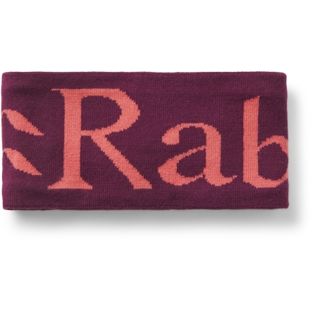 Rab  Rab Knitted Logo Headband Mulberry/Hibiscus 