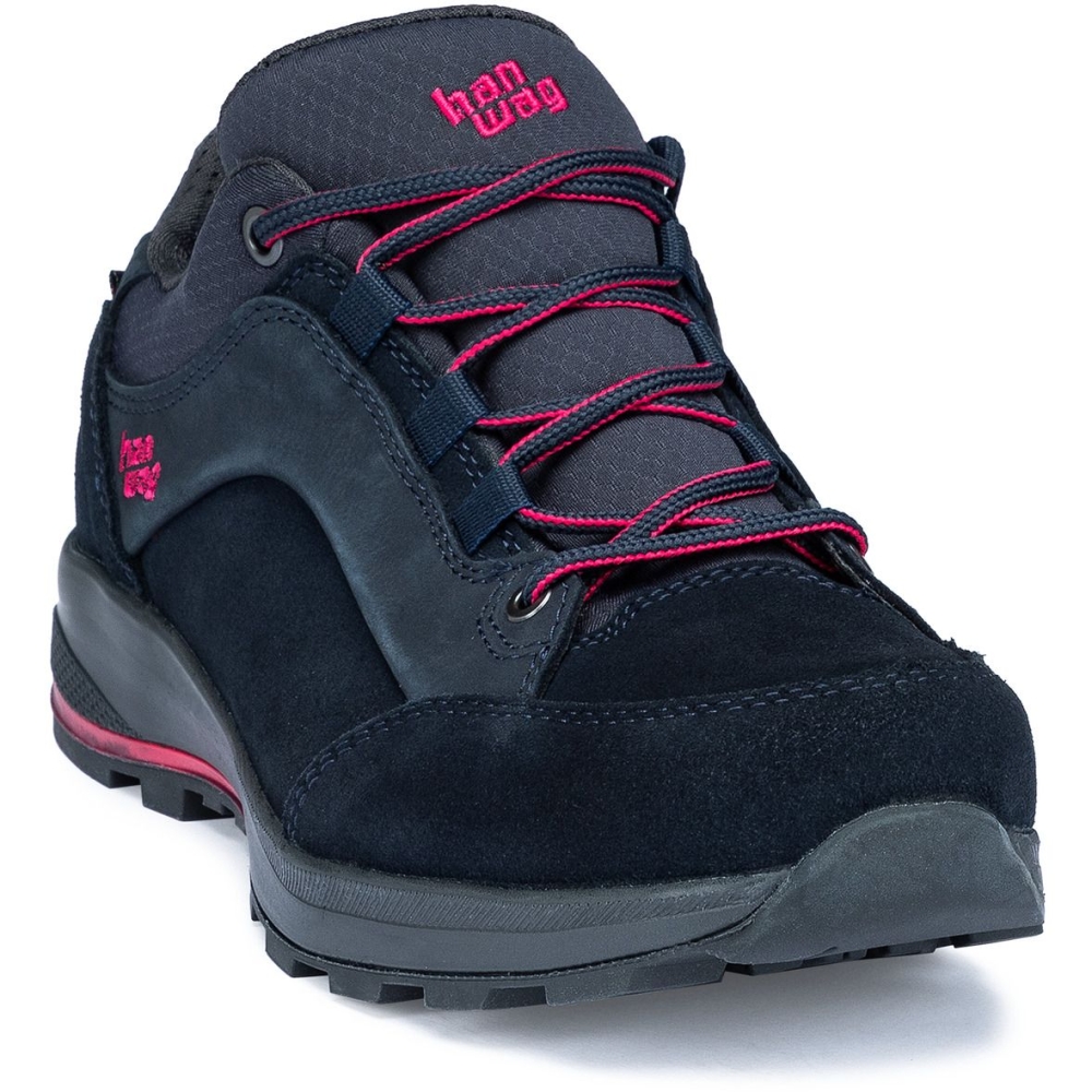 Hanwag Banks Low Lady GTX Navy/Pink H203501-007522 wandelschoenen dames online bestellen bij Kathmandu Outdoor & Travel