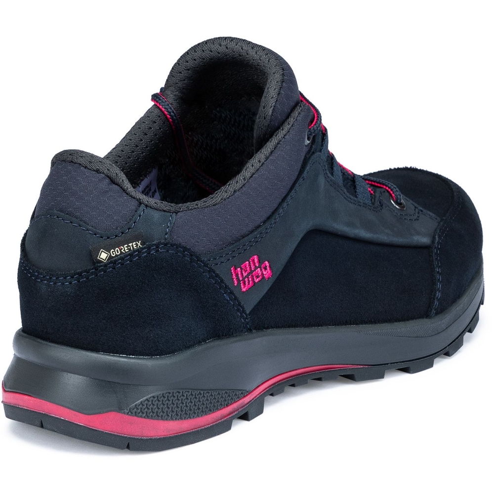 Hanwag Banks Low Lady GTX Navy/Pink H203501-007522 wandelschoenen dames online bestellen bij Kathmandu Outdoor & Travel