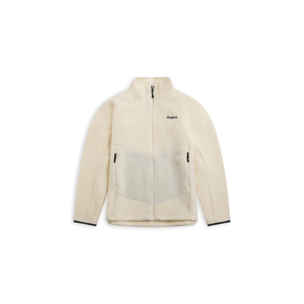 Bergans Rabot Merino Fleece Midlayer Jacket Women's Vanilla White 3391-21406 fleeces en truien online bestellen bij Kathmandu Outdoor & Travel