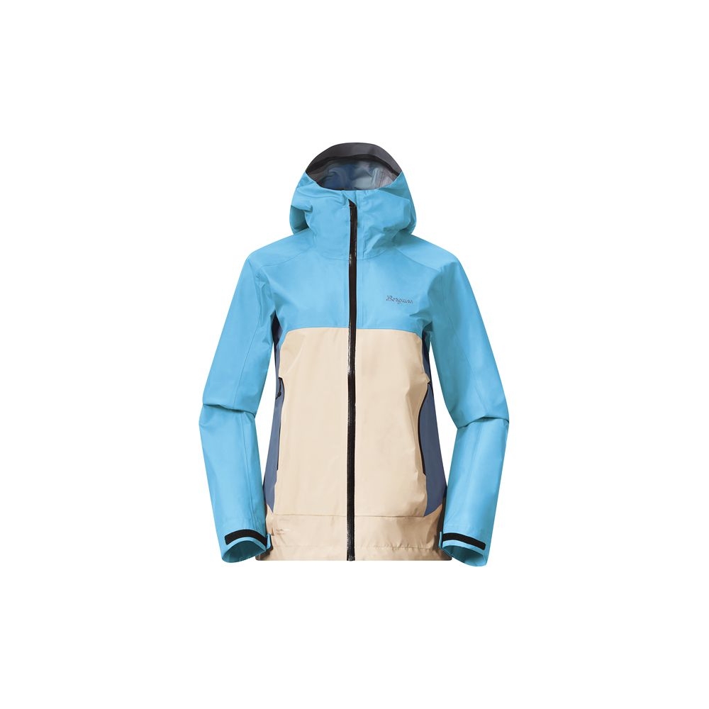 Bergans Vaagaa 3L Shell Jacket Women's Aqua Lagoon / Warm Sand / Gran 3638-25675 jassen online bestellen bij Kathmandu Outdoor & Travel