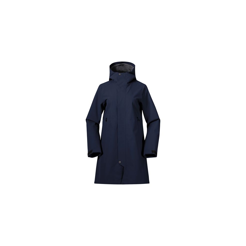 Bergans Urban 2L Shell Coat Women's Navy Blue 3565-557 jassen online bestellen bij Kathmandu Outdoor & Travel