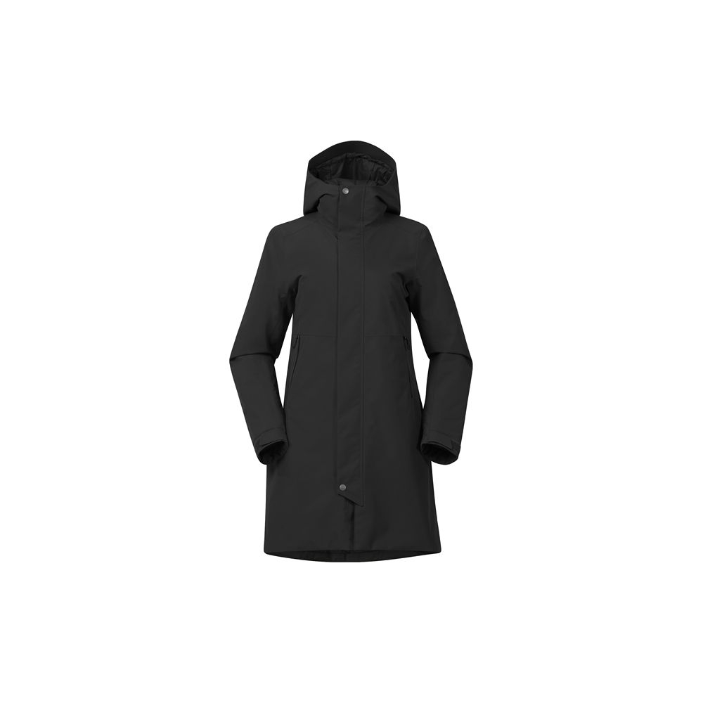 Bergans Urban Insulated Shell Coat Women Black 3643-91 jassen online bestellen bij Kathmandu Outdoor & Travel