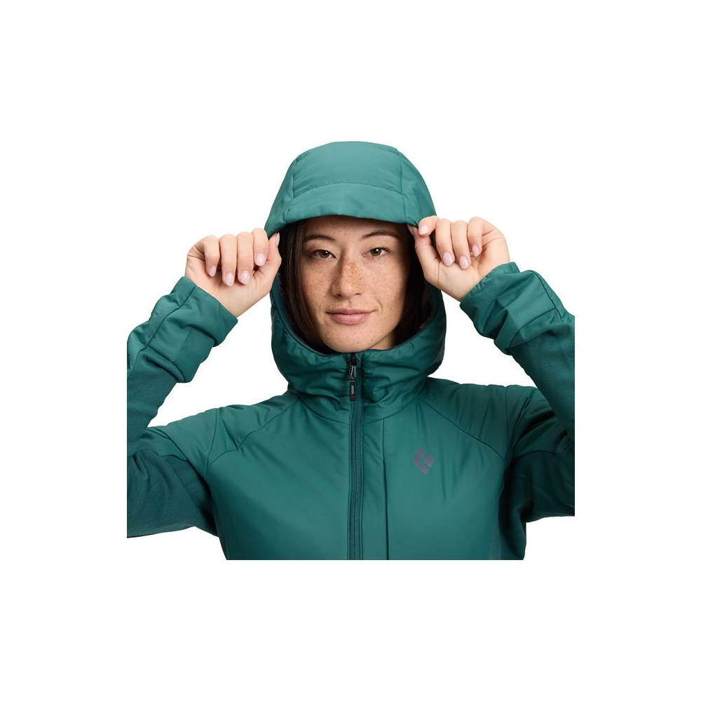 Black Diamond First Light Hybrid Hoody Women's Deep Woods AP752266-3062 jassen online bestellen bij Kathmandu Outdoor & Travel