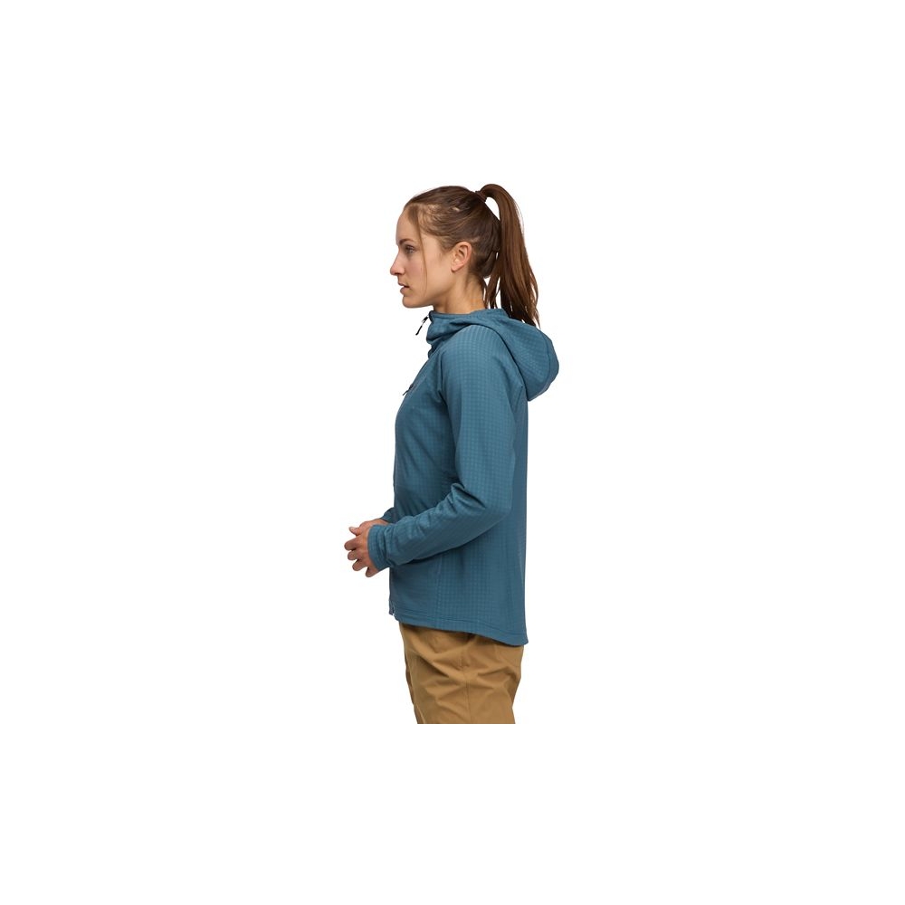 Black Diamond Coeficient Storm FZ Hoody Women's Creek Blue AP744069-4064 fleeces en truien online bestellen bij Kathmandu Outdoor & Travel
