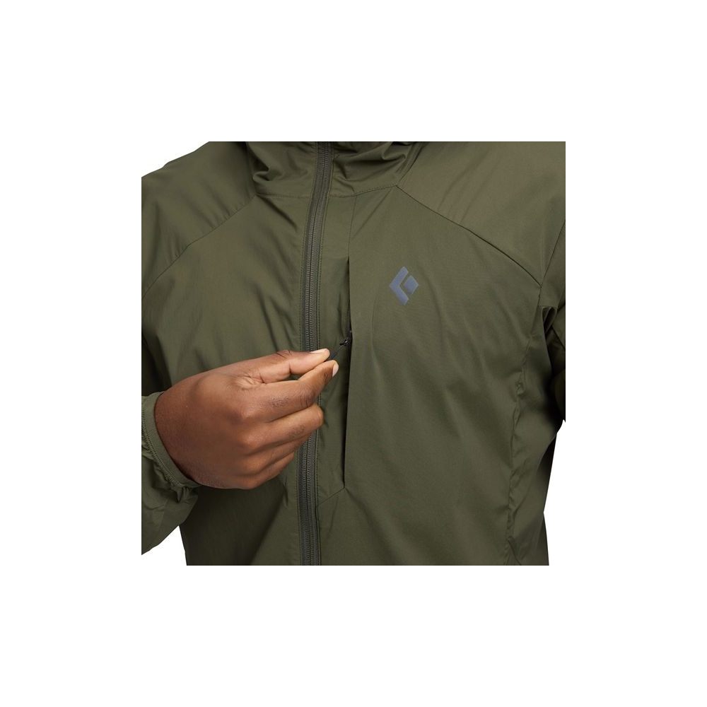 Black Diamond Alpine Start Hoody Dark Moss AP742015-3004 jassen online bestellen bij Kathmandu Outdoor & Travel