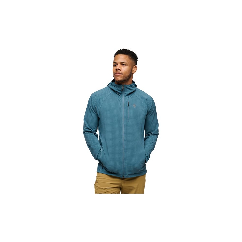 Black Diamond Coeficient Storm FZ Hoody Creek Blue AP744018-4064 fleeces en truien online bestellen bij Kathmandu Outdoor & Travel