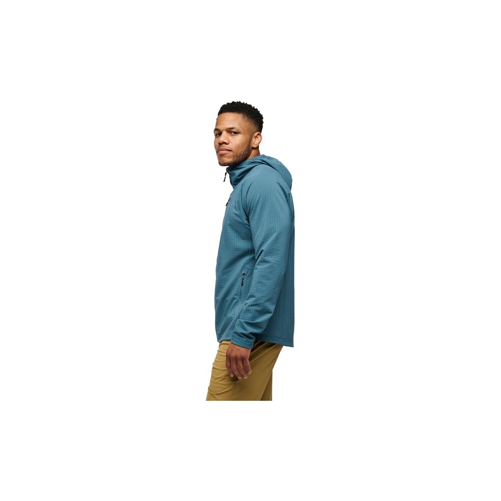 Black Diamond Coeficient Storm FZ Hoody Creek Blue AP744018-4064 fleeces en truien online bestellen bij Kathmandu Outdoor & Travel