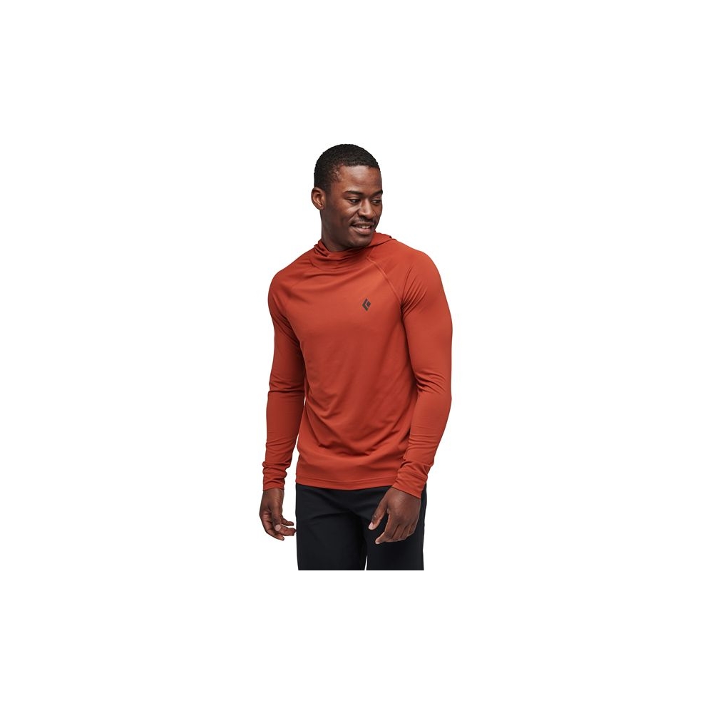 Black Diamond Alpenglow Hoody Burnt Sienna AP752020-6044 shirts en tops online bestellen bij Kathmandu Outdoor & Travel